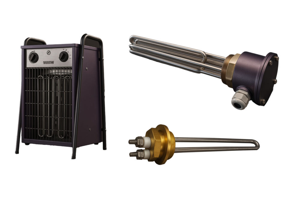 Calentamiento industrial CGR como resistencias eléctricas