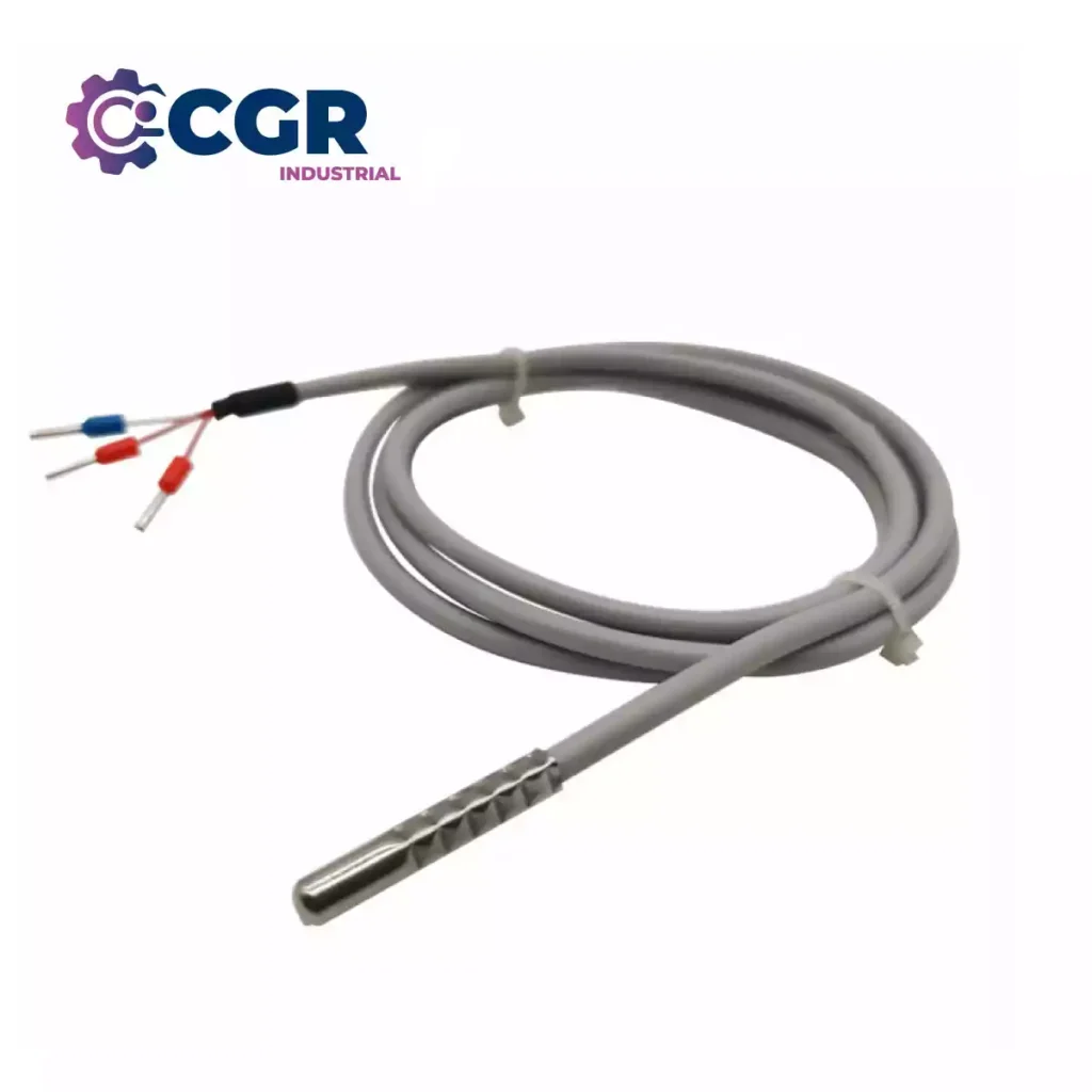 Sensor de temperatura de tres hilos RTD Pt1000 con cables de silicona