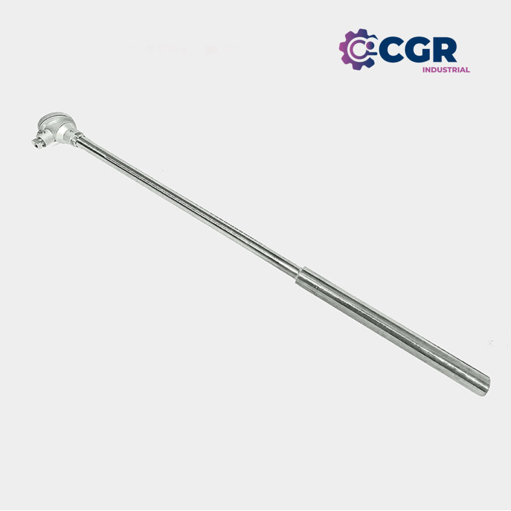 Termocupla tipo K con punta reforzada en barra antitérmica